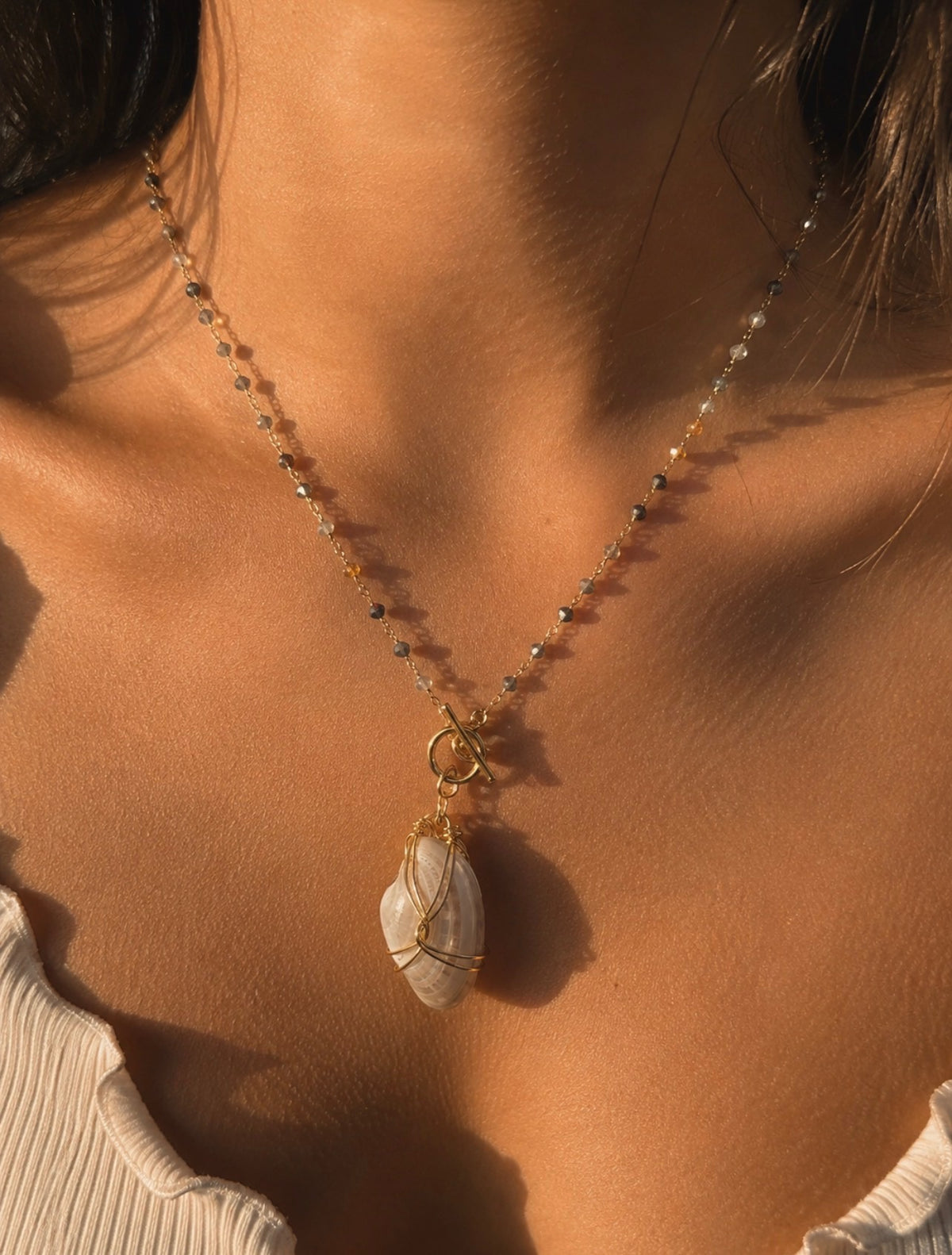 Golden Coast Shell Necklace 🐚✨