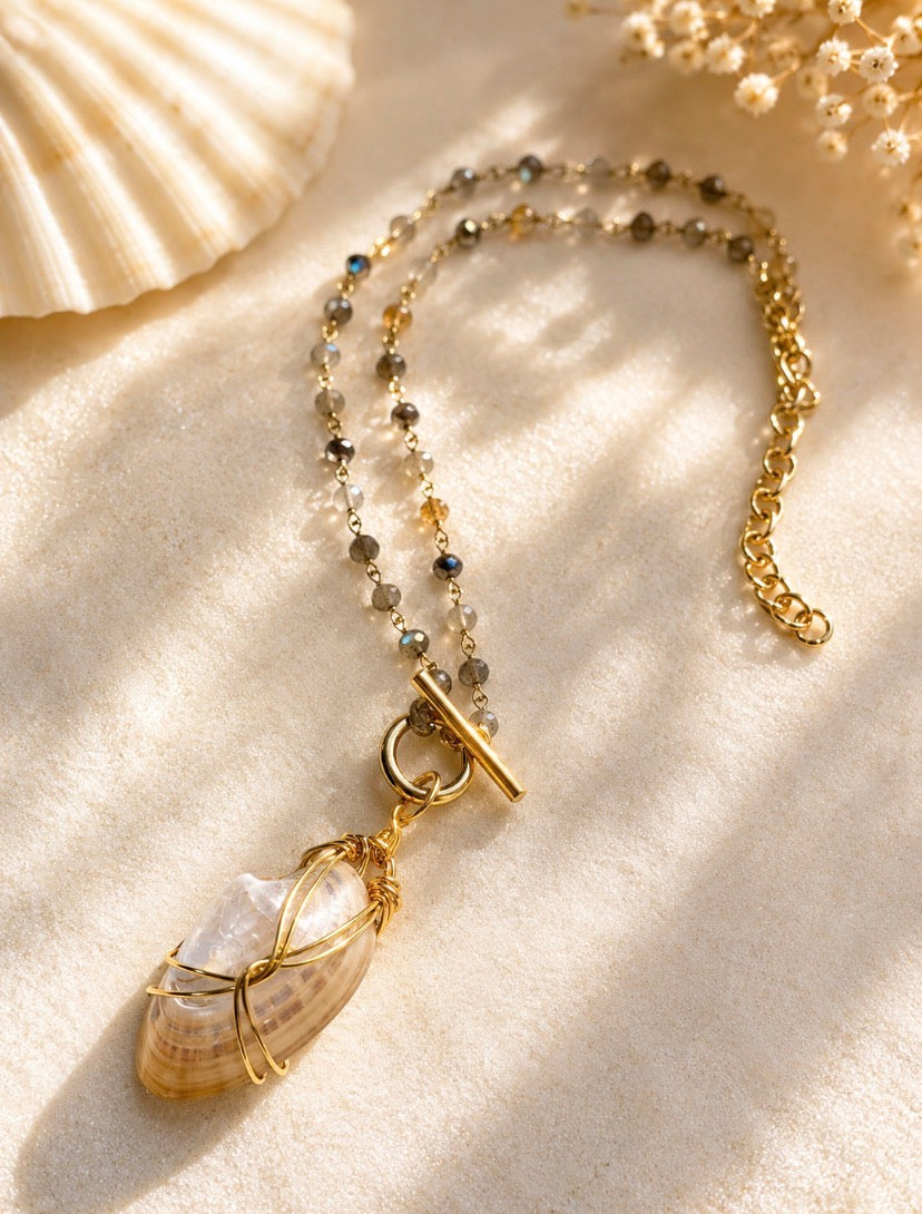 Golden Coast Shell Necklace 🐚✨