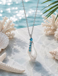 Caribbean Crystal Shell Necklace 🐚💎