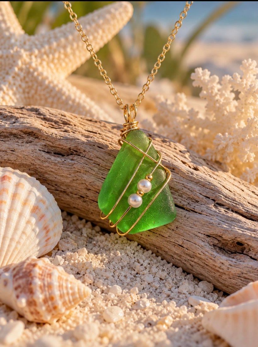 Shoreline Sea Glass Necklace